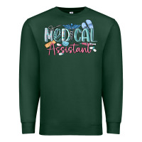 Sports Green medical assistant nurse Premium Sweatshirt - MaliasSmallBusiness
