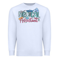 White medical assistant nurse Premium Sweatshirt - MaliasSmallBusiness
