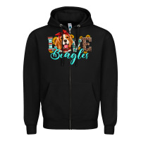 Black love beagles Zipper Hoodie - Artiststas