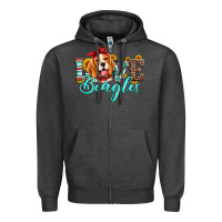 Charcoal Heather love beagles Zipper Hoodie - Artiststas