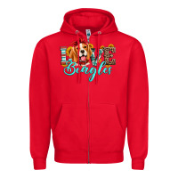 Red love beagles Zipper Hoodie - Artiststas