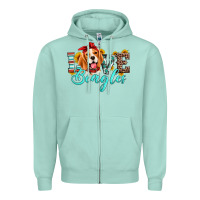 Seafoam love beagles Zipper Hoodie - Artiststas