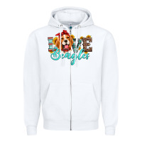 White love beagles Zipper Hoodie - Artiststas