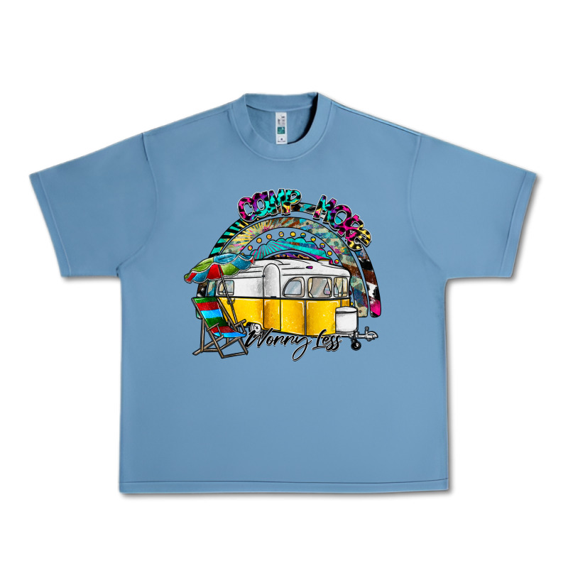 Camp More Worry Less Urban Heavy Tee by SublimationCraftShop | Teevron