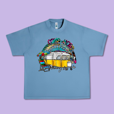 Camp More Worry Less Urban Heavy Tee Designed By Sublimationcraftshop