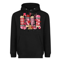Black valentines day teacher life Heavyweight Hoodie - MaliasSmallBusiness