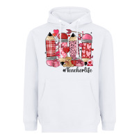White valentines day teacher life Heavyweight Hoodie - MaliasSmallBusiness