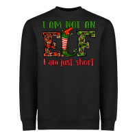 Black i am not an elf i am just short christmas Heavyweight Sweatshirt - RanaPortraitStore