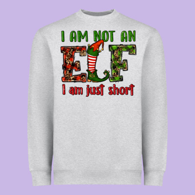 I Am Not An Elf I Am Just Short Christmas Heavyweight Sweatshirt Designed By Ranaportraitstore