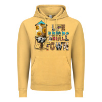 Vintage Mustard life is better in a small town Vintage Hoodie - Zillion Design Studio