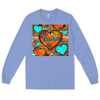 Colony Blue teacher hearts Long Sleeve Tee - JahusDesignShop