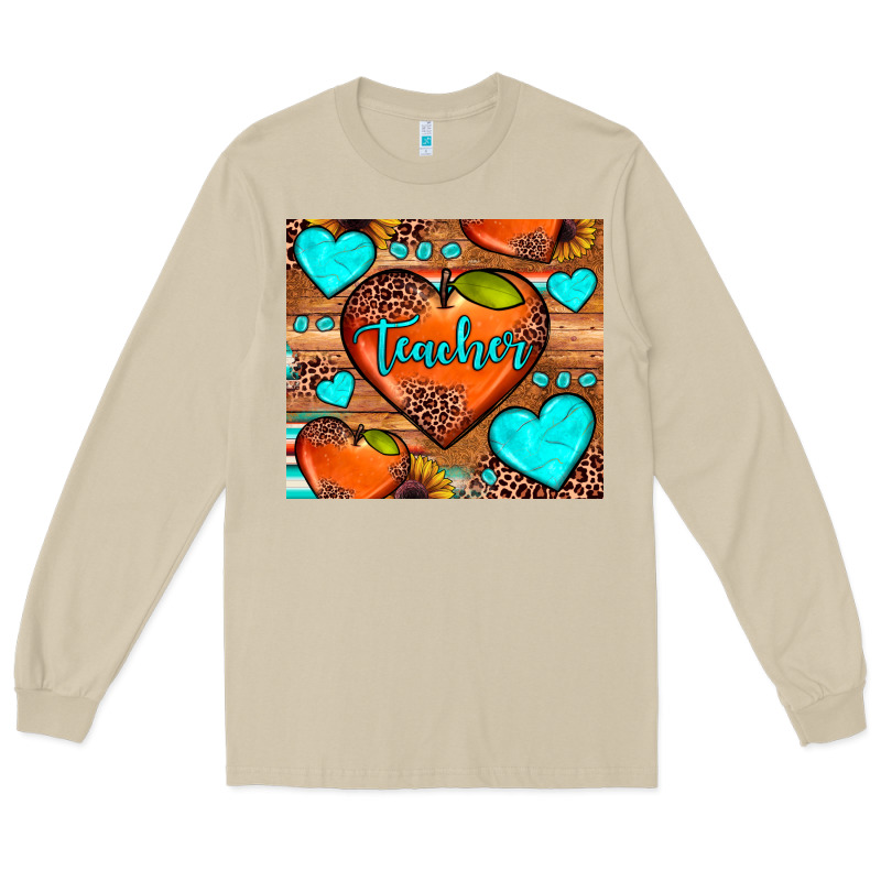 Teacher Hearts Long Sleeve Tee by JahusDesignShop | Teevron