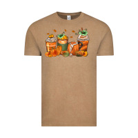 Vintage Coffee pumpkins coffee cups Vintage Tee - Zillion Design Studio