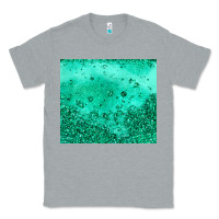 Heather Grey green glitter Classic Tee - JahusDesignShop
