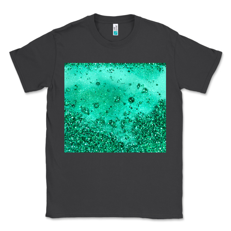 Green Glitter Classic Tee by JahusDesignShop | Teevron