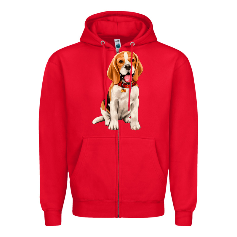 Beagle Zipper Hoodie by Artiststas | Teevron