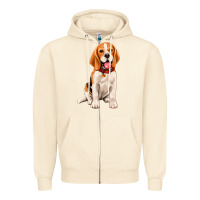Sandshell beagle Zipper Hoodie - Artiststas