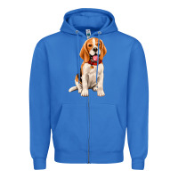 True Royal beagle Zipper Hoodie - Artiststas