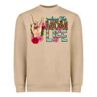 Mushroom rockin the mom life mothers day Heavyweight Sweatshirt - texasbilliewilder