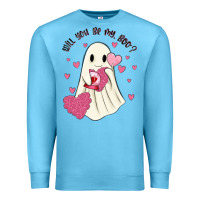 Ocean Blue will you be my boo Premium Sweatshirt - MaliasSmallBusiness
