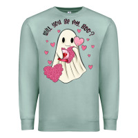 Seafoam will you be my boo Premium Sweatshirt - MaliasSmallBusiness