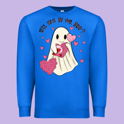 Will You Be My Boo Premium Sweatshirt Designed By Maliassmallbusiness