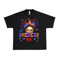 Black All American girl Urban Heavy Tee - Neo Western