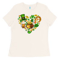 Bone St Patricks heart Ladies Tee - AdoDesignShop