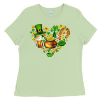 Matcha St Patricks heart Ladies Tee - AdoDesignShop