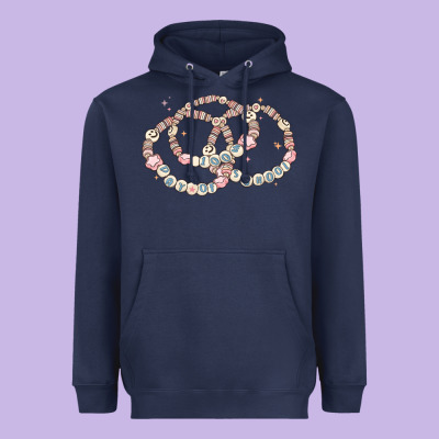 100 Days Of School Friendship Bracelet Heavyweight Hoodie Designed By Maliassmallbusiness