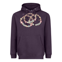 Plum 100 days of school friendship bracelet Heavyweight Hoodie - MaliasSmallBusiness