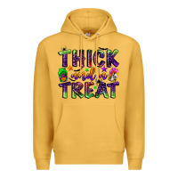 Mustard thick and a treat Premium Hoodie - BundleAndBundleShop