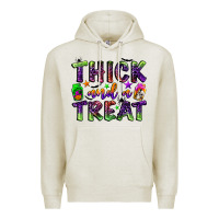 Oatmeal Heather thick and a treat Premium Hoodie - BundleAndBundleShop