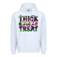 White thick and a treat Premium Hoodie - BundleAndBundleShop