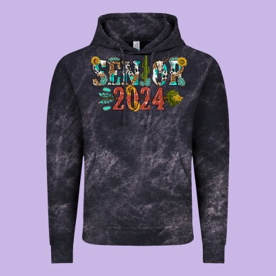 Senior 2024 Vintage Hoodie Designed By Texasbilliewilder