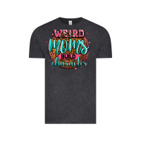 Vintage Black weird moms build character Vintage Tee - Zillion Design Studio