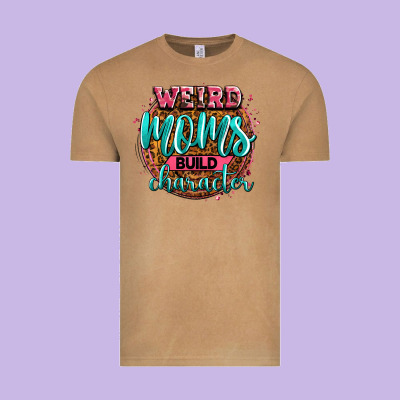 Weird Moms Build Character Vintage Tee Designed By Zillion Design Studio