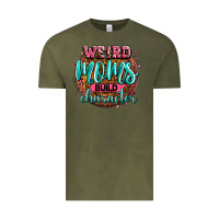 Vintage Olive weird moms build character Vintage Tee - Zillion Design Studio