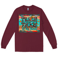 Burgundy teach them to be kind Long Sleeve Tee - JahusDesignShop