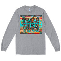 Heather Grey teach them to be kind Long Sleeve Tee - JahusDesignShop