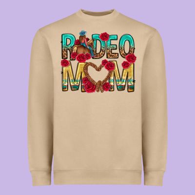 Rodeo Mom Mothers Day Heavyweight Sweatshirt Designed By Texasbilliewilder
