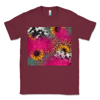 Burgundy pink glitter leopard cowhide Classic Tee - JahusDesignShop
