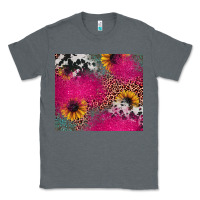 Charcoal Heather pink glitter leopard cowhide Classic Tee - JahusDesignShop