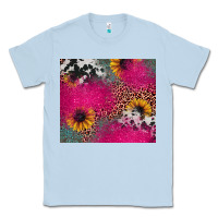 Dusty Blue pink glitter leopard cowhide Classic Tee - JahusDesignShop