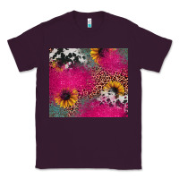 Plum pink glitter leopard cowhide Classic Tee - JahusDesignShop