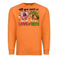 Carrot all you need is love and tacos Premium Sweatshirt - MaliasSmallBusiness