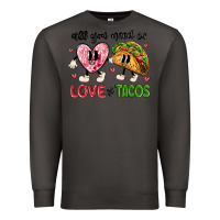 Smoke all you need is love and tacos Premium Sweatshirt - MaliasSmallBusiness