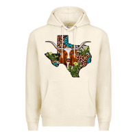 Tofu longhorn texas map Premium Hoodie - AdoDesignShop