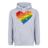Heather Grey kindness equality peace love inclusion diversity h Heavyweight Hoodie - MaliasSmallBusiness