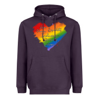 Plum kindness equality peace love inclusion diversity h Heavyweight Hoodie - MaliasSmallBusiness